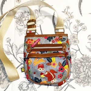Lily Bloom Crossbody Bag with Floral Print